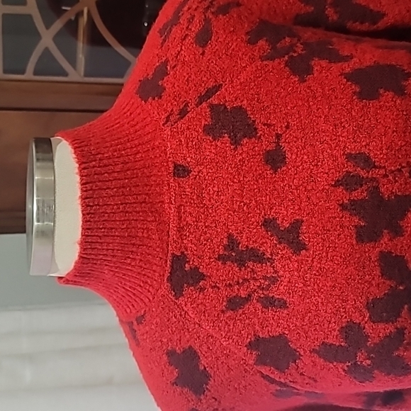 Liz Claiborne Womens Mock Neck Long Sleeve Floral Pullover Sweater Size 1X - Picture 4 of 13